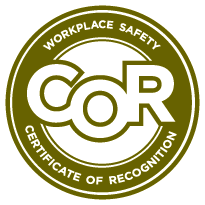 COR Certified - Workplace Certificate of Recognition